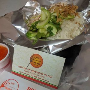 Quán bán xôi gà ngon tại Hà Nội