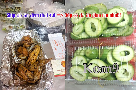 Giao đồ ăn đêm tại Hà Nội nhanh