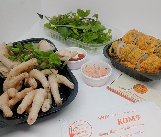 Kom9 – Ship đồ ăn đêm Vũ Phạm Hàm, Cầu Giấy nhanh