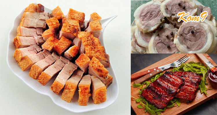 Kom9 tổng hợp các món nhậu với thịt lợn ngon