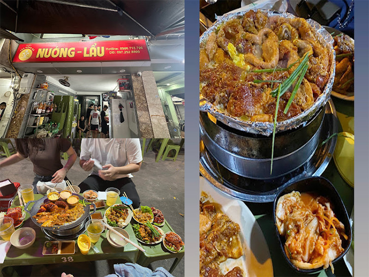 hinh anh quan lau nuong ba oanh tai Ha Noi