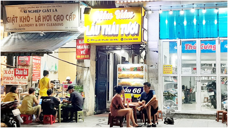 Quán lẩu thái Háu Háu tại 66 Nguyễn Khuyến, Đống Đa, Hà Nội