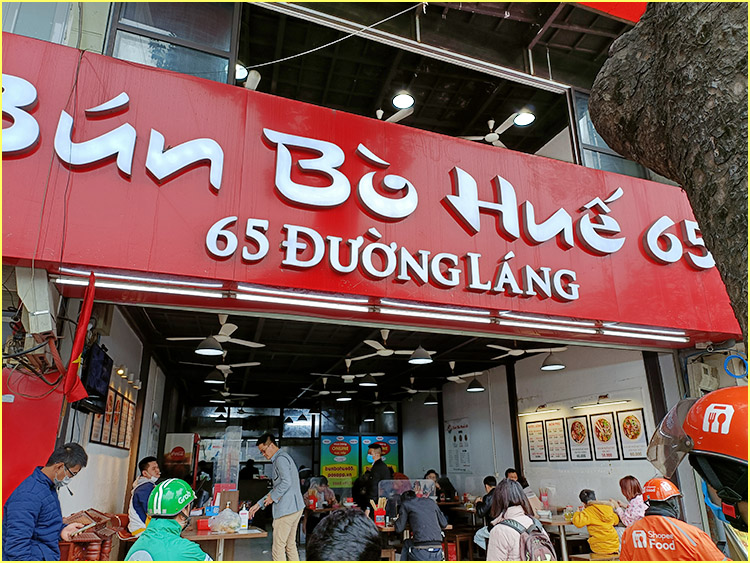 TOP 5 quán Bún Bò Huế đường Láng ngon chọn lọc