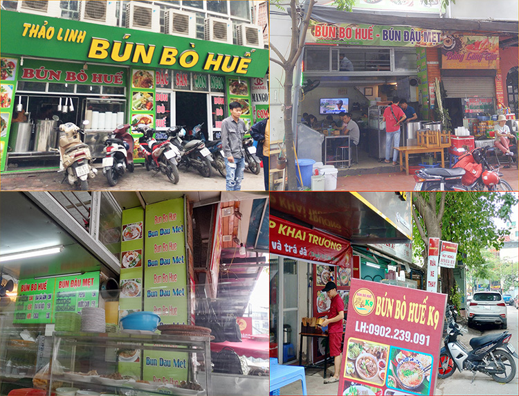 Top 3 quán Bún Bò Huế gần Cát Linh quận Đống Đa