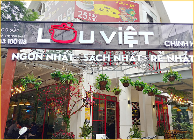 Quán lẩu Việt chính hiệu tại KĐT Tây Nam Linh Đàm