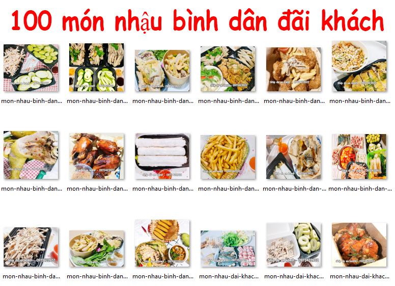 100 món nhậu bình dân đãi khách cực ngon, giá lại rẻ
