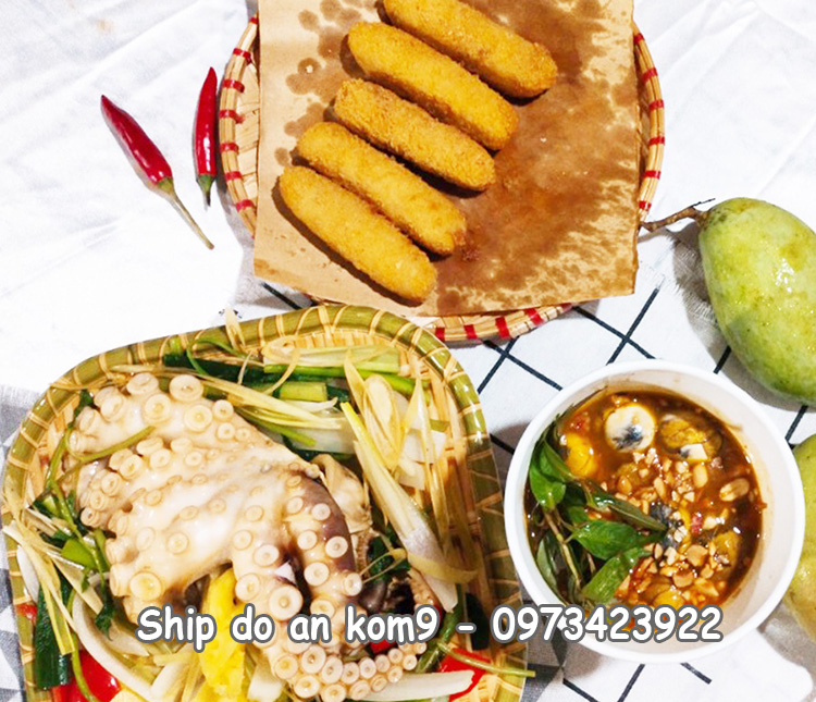 hinh anh mon nhau binh dan voi tuoc, pho mai, trung cut