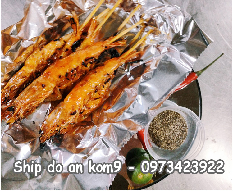 mon tom nuong muoi ot nhau ngon dai khach