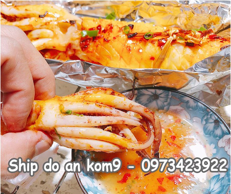 hinh anh mon nhau hai san muc nuong muoi ot