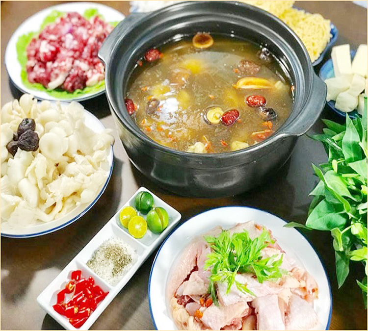 mon nhau tu lau ga thuoc bac thom ngon bo duong