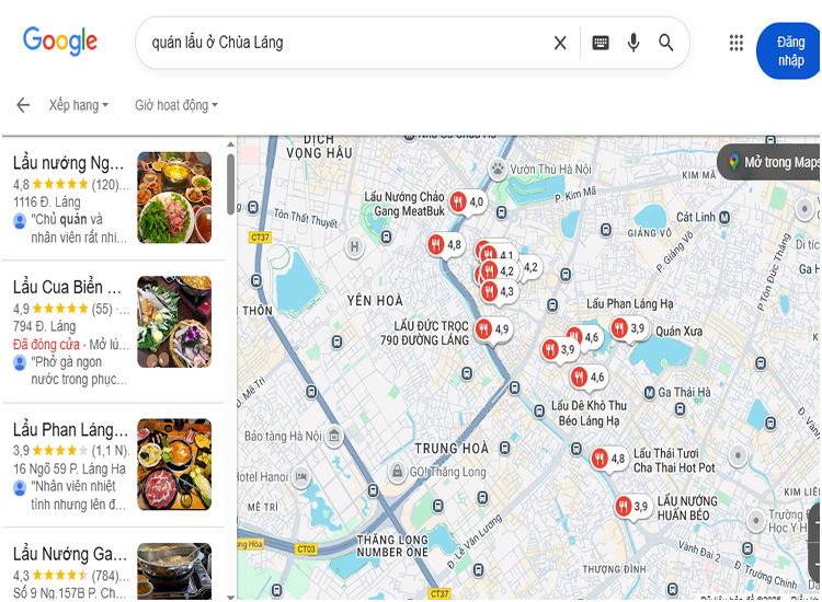 Các quán lẩu ở gần Chùa Láng – đồ ngon, sạch sẽ, giá hợp lý