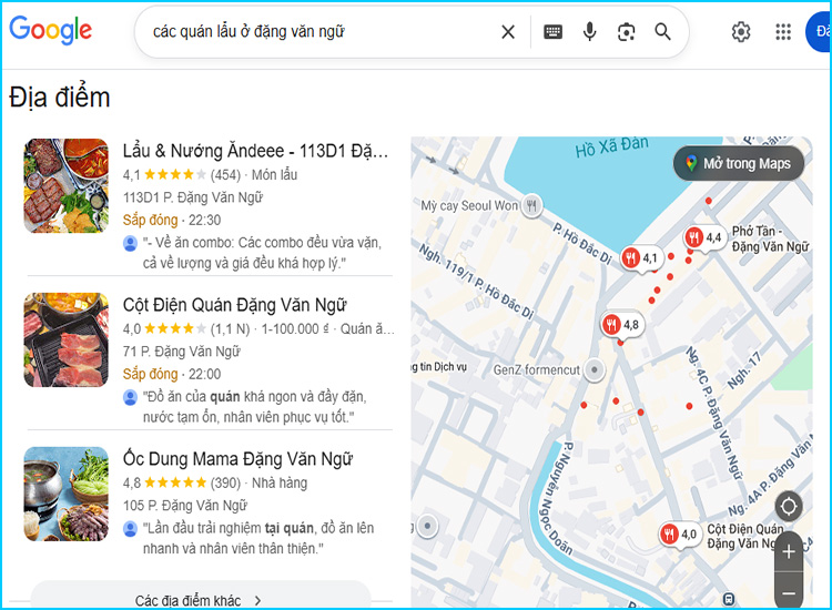 Các quán lẩu ở Đặng Văn Ngữ ngon rẻ chất lượng nhất