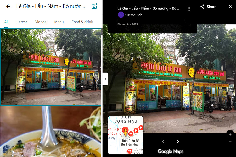 quan lau rieu cua Le Gia  Cau Giay Ha Noi