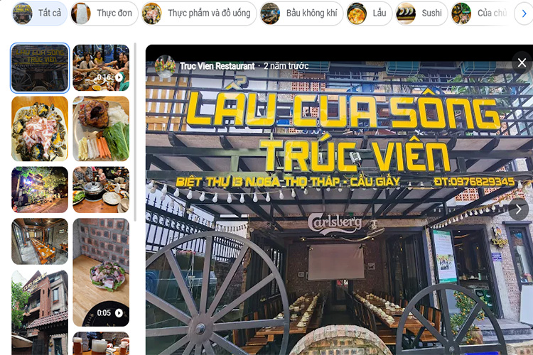 hinh anh quan lau rieu cua bap bo Cau Giay - Truc Vien