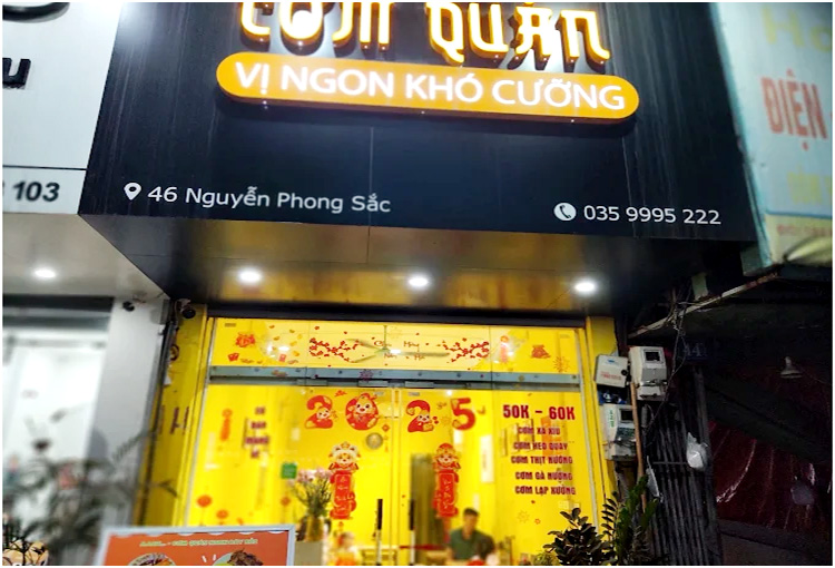 quan com Nguyen Phong Sac Cau Giay
