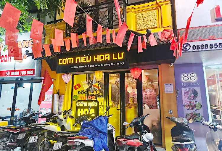 quan com nieu hoa lu o tai dong da
