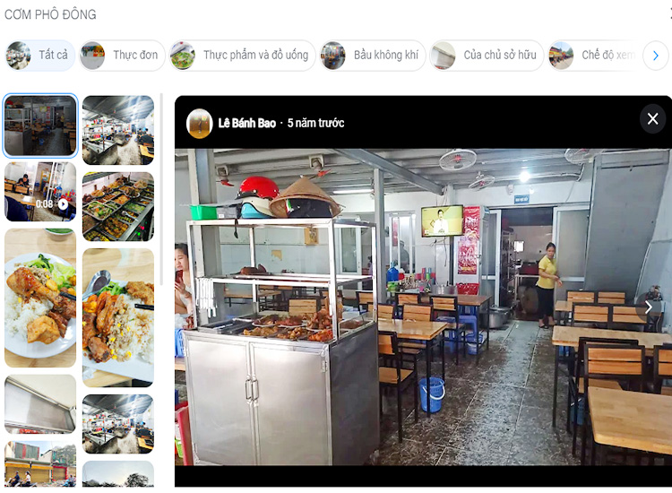 hinh anh quan com Pho Dong tai quan Thanh Xuan